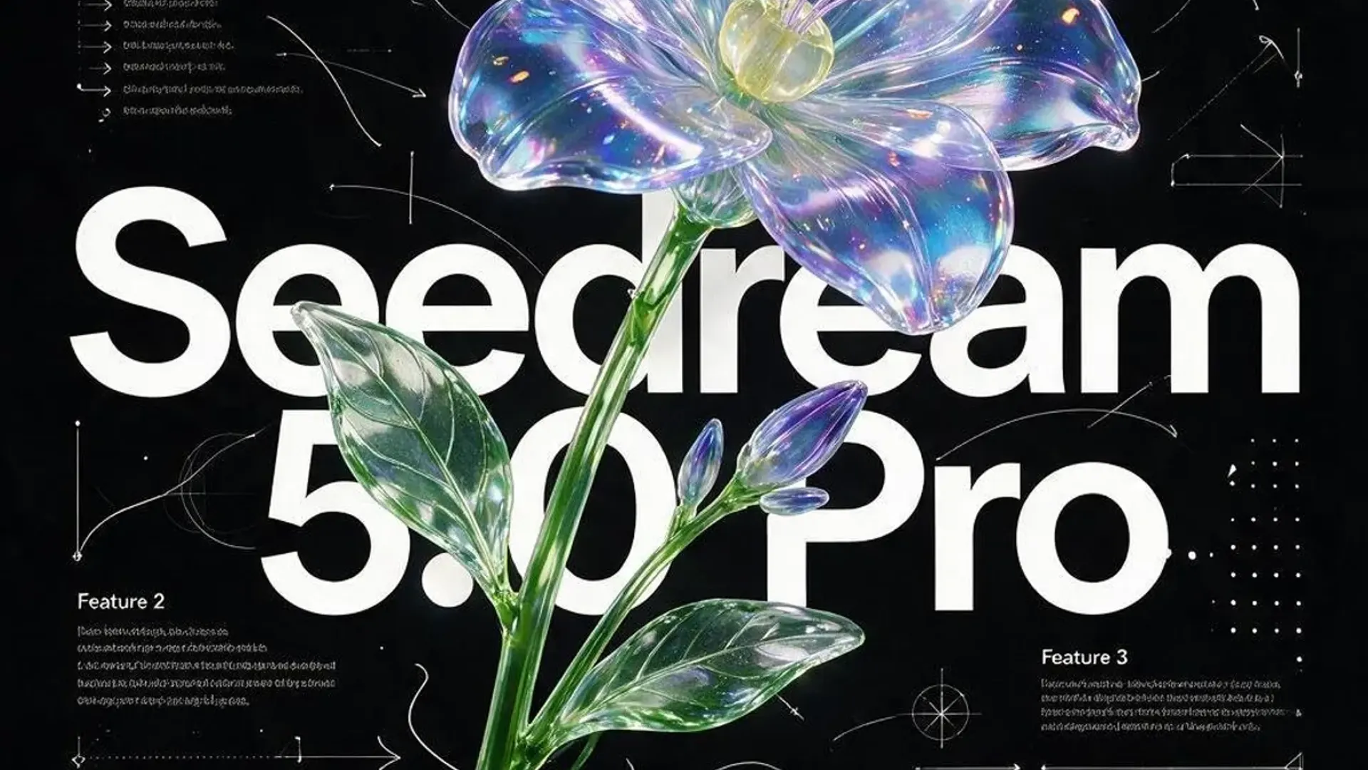 Seedream 5.0 Pro エディトリアルタイポグラフィ hero 画像